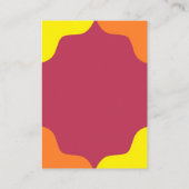 レトロ南西部サンライズウェディングレセプション エンクロージャーカード (裏面)