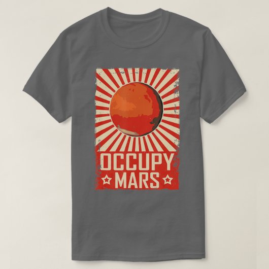 レトロ占有火星 Tシャツ (デザイン正面)