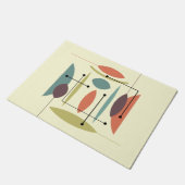 レトロ原子お尻抽象芸術 ドアマット (アングル)