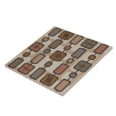 レトロ原子の幾何学的なアートアーストーン タイル (側面)