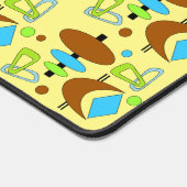 レトロ原子の形状サムスンギャラクシーケース デスクマット (コーナー)