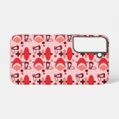 レトロ原子の形状サムスンギャラクシーケース SAMSUNG GALAXYケース (裏面横)