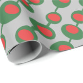 レトロ原子オリーブ ラッピングペーパー (ロールコーナー)
