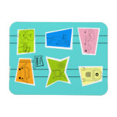 レトロ原子キッチフレキシブル磁石 マグネット (横)