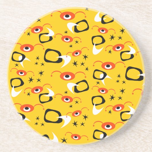 レトロ原子クモ コースター (正面)