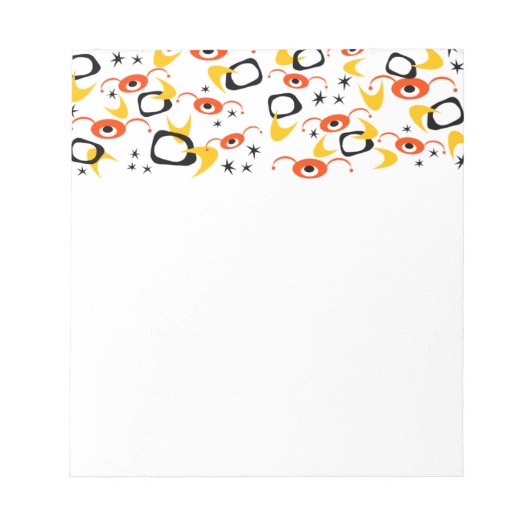 レトロ原子クモ ノートパッド (正面)