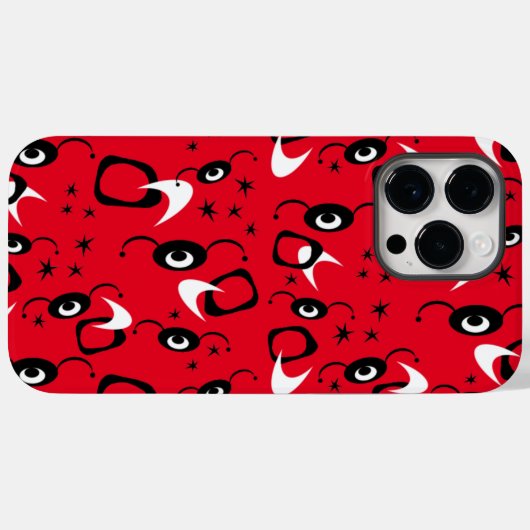 レトロ原子クモ Case-Mate iPhoneケース (裏面 (横))