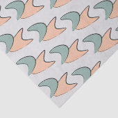 レトロ原子クレセント模様ラッピング紙 薄葉紙 (詳細)