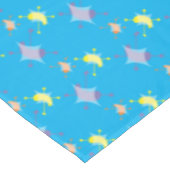 レトロ原子スターバストパターン テーブルクロス (アングル)