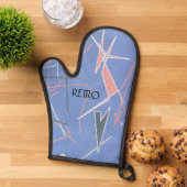 レトロ原子ダイヤモンド三角形 鍋つかみ (トップダウン)