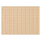 レトロ原子中世紀オリーブモダンイエローグリーン テーブルクロス (正面(横))