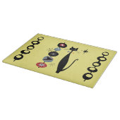 レトロ原子中世紀キャットモダンサークールビス カッティングボード (角)