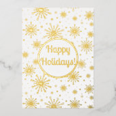 レトロ原子中世紀モダンスターバスト金ゴールド 箔シーズンカード (正面)