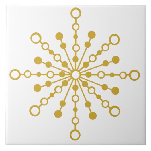 レトロ原子中世紀モダンデザイン タイル (正面)