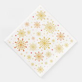 レトロ原子中世紀レッドモダン&金ゴールドスターバスト (コーナー)