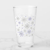 レトロ原子中世紀レッドモダン&金ゴールドスターバスト タンブラーグラス (正面)