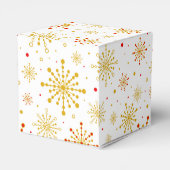 レトロ原子中世紀レッドモダン&金ゴールドスターバスト フェイバーボックス (裏面サイド)