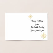 レトロ原子中世紀レッドモダン&金ゴールドスターバスト 箔カード (内部)