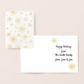 レトロ原子中世紀レッドモダン&金ゴールドスターバスト 箔カード (ディスプレー)