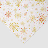 レトロ原子中世紀レッドモダン&金ゴールドスターバスト 薄葉紙 (詳細)