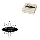 レトロ原子宇宙エージラベルラバーアートスタンプ ラバースタンプ (押印)