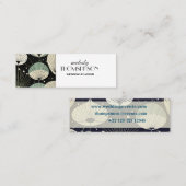 レトロ原子年代の幾何学的パタモダンーン スキニー名刺 (正面/裏面)