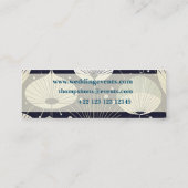 レトロ原子年代の幾何学的パタモダンーン スキニー名刺 (裏面)