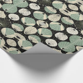 レトロ原子年代の幾何学的パタモダンーン ラッピングペーパー (角)