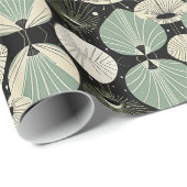 レトロ原子年代の幾何学的パタモダンーン ラッピングペーパー (ロールコーナー)