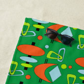 レトロ原子形状 ビーチタオル (インサイチュ)