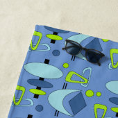 レトロ原子形状 ビーチタオル (インサイチュ)