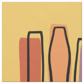 レトロ原子抽象芸術アート「柱」 ファブリック (クローズアップ)