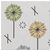 レトロ原子数々の花色 ファブリック (クローズアップ)