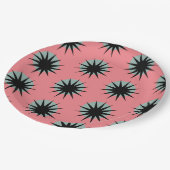 レトロ原子日が差すことパターン ペーパープレート (アングル)