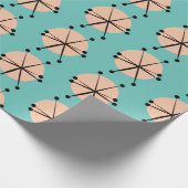 レトロ原子星パターン ラッピングペーパー (角)