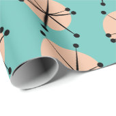 レトロ原子星パターン ラッピングペーパー (ロールコーナー)