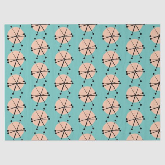 レトロ原子星パターン 薄葉紙 (正面)