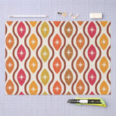 レトロ原子星ミッドセンチュリーオギー模様 薄葉紙 (クラフト)