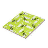 レトロ原子時代の渦巻き星のパターン文字 タイル (側面)