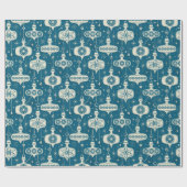 レトロ原子時代クリスマスオーナメント©studioxtine ラッピングペーパー (フラット)