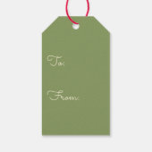 レトロ原子時代ミッドセンチュリークリスマスドット ギフトタグ (裏面)