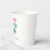 レトロ原子時代ミッドセンチュリーモダンカスタムウェディング 紙コップ (左)