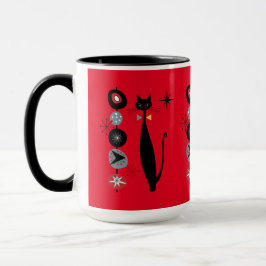 レトロ原子時代ミッドセンチュリーモダンキャッカッコいいトカブ マグカップ