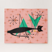 レトロ原子時代ミッドセンチュリーモダンキャッカッコいいト ジグソーパズル (横)