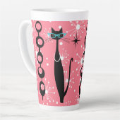 レトロ原子時代ミッドセンチュリーモダンキャックールトスター カフェラテマグ (左アングル)