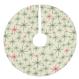 レトロ原子時代ミッドセンチュリーモダンスターバスト フェイクリネンツリースカート