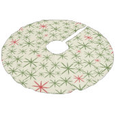 レトロ原子時代ミッドセンチュリーモダンスターバスト フェイクリネンツリースカート (アングル)