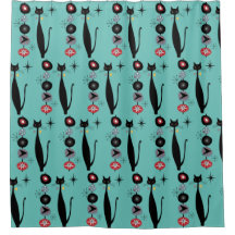 レトロ原子時代中世モダンMCMカッコいい猫  