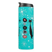 レトロ原子時代中世モダンMCMカッコいい猫   タンブラー (回転右)