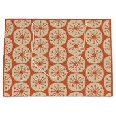 レトロ原子点ミッドセンチュリーパタモダンーン ラージペーパーバッグ (正面)